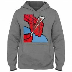 Bewild Cool Funny & Offensive Cartoon Spider Hands Rolling Up Adult Hoodie