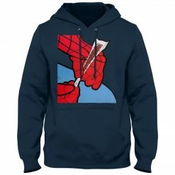 Bewild Cool Funny & Offensive Cartoon Spider Hands Rolling Up Adult Hoodie