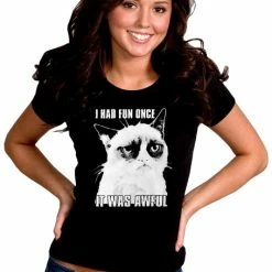 Bewild Cat Girl's T-Shirt Cool Funny & Offensive 15 Bewild Cat Girl's T-Shirt Cool Funny & Offensive