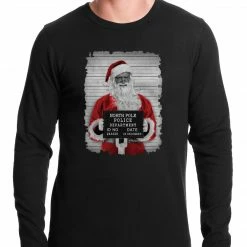 Bewild Santa Mug Shot Funny Thermal Shirt 7 Bewild Santa Mug Shot Funny Thermal Shirt
