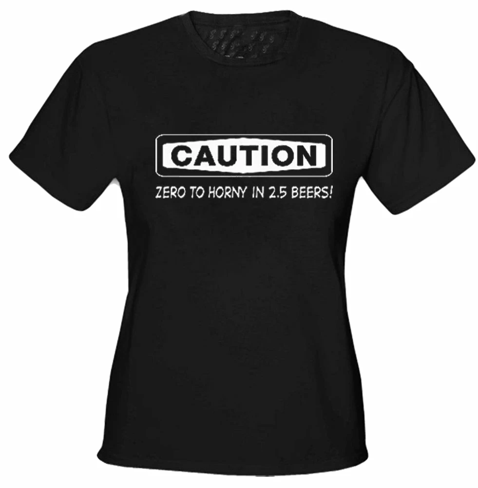 Bewild Caution: Zero To Horny Girls T-Shirt 4 Bewild Caution: Zero To Horny Girls T-Shirt