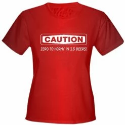 Bewild Caution: Zero To Horny Girls T-Shirt 10 Bewild Caution: Zero To Horny Girls T-Shirt