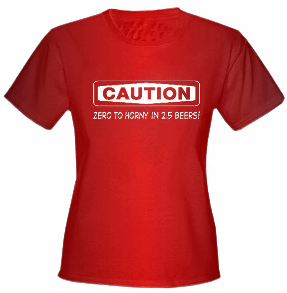 Bewild Caution: Zero To Horny Girls T-Shirt 6 Bewild Caution: Zero To Horny Girls T-Shirt