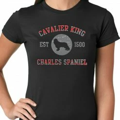 Bewild Cavalier King Charles Spaniel EST. 1500 Girls T-shirt Cool Funny & Offensive