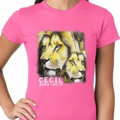 Bewild Cecil The Lion Tribute Shirt Ladies T-shirt Cool Funny & Offensive 14 Bewild Cecil The Lion Tribute Shirt Ladies T-shirt Cool Funny & Offensive