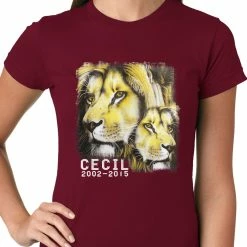Bewild Cecil The Lion Tribute Shirt Ladies T-shirt Cool Funny & Offensive 16 Bewild Cecil The Lion Tribute Shirt Ladies T-shirt Cool Funny & Offensive