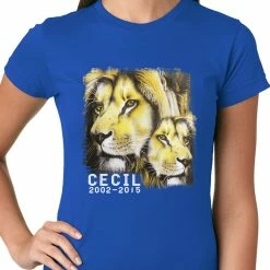 Bewild Cecil The Lion Tribute Shirt Ladies T-shirt Cool Funny & Offensive 19 Bewild Cecil The Lion Tribute Shirt Ladies T-shirt Cool Funny & Offensive