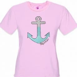 Bewild Chevron Lines Refuse To Sink Girl's T-Shirt Cool Funny & Offensive