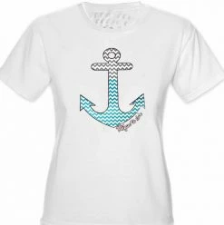 Bewild Chevron Lines Refuse To Sink Girl's T-Shirt Cool Funny & Offensive