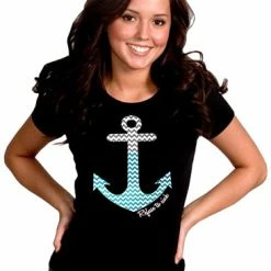 Bewild Chevron Lines Refuse To Sink Girl's T-Shirt Cool Funny & Offensive