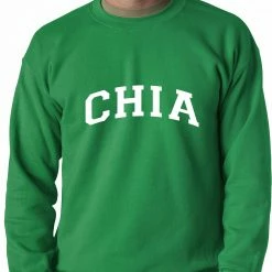Bewild Cool Funny & Offensive Chia Seed Vegetarian Adult Crewneck