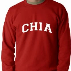Bewild Cool Funny & Offensive Chia Seed Vegetarian Adult Crewneck