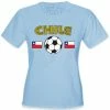 Bewild Chile World Cup Soccer Girls T-Shirt Nationality & Ethnic