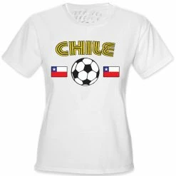 Bewild Chile World Cup Soccer Girls T-Shirt Nationality & Ethnic