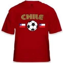 Bewild Nationality & Ethnic Chile World Cup Soccer T-Shirt 14 Bewild Nationality & Ethnic Chile World Cup Soccer T-Shirt