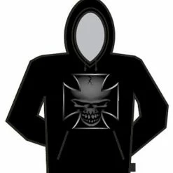Bewild Biker Style Chopper Skull Hoodie