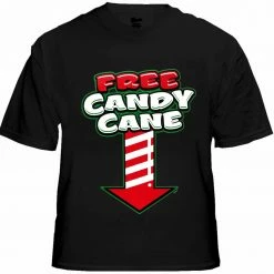 Bewild Holiday Prints Christmas Tee's - Free Candy Cane Men's T-Shirt