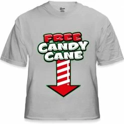 Bewild Holiday Prints Christmas Tee's - Free Candy Cane Men's T-Shirt