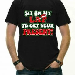 Bewild Holiday Prints Christmas Tee's - Sit On My Lap Men's T-Shirt 13 Bewild Holiday Prints Christmas Tee's - Sit On My Lap Men's T-Shirt