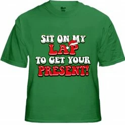 Bewild Holiday Prints Christmas Tee's - Sit On My Lap Men's T-Shirt 14 Bewild Holiday Prints Christmas Tee's - Sit On My Lap Men's T-Shirt