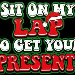 Bewild Holiday Prints Christmas Tee's - Sit On My Lap Men's T-Shirt 19 Bewild Holiday Prints Christmas Tee's - Sit On My Lap Men's T-Shirt