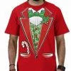 Bewild Christmas Tuxedo Men's T-Shirt Holiday Prints 1 Bewild Christmas Tuxedo Men's T-Shirt Holiday Prints