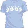 Bewild Class Of 2007 Girls T-Shirt Cool Funny & Offensive