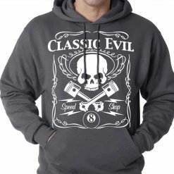 Bewild Classic Evil Biker Adult Hoodie