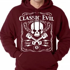 Bewild Classic Evil Biker Adult Hoodie
