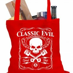 Bewild Classic Evil Biker Tote Bag Biker Style