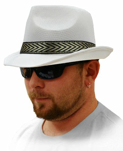 Bewild Classic White Mesh Fedora Hat Buckets & Fedoras 7 Bewild Classic White Mesh Fedora Hat Buckets & Fedoras