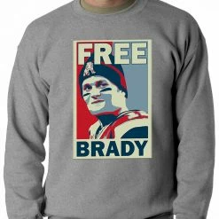 Bewild Color Free Brady Deflategate Football Adult Crewneck