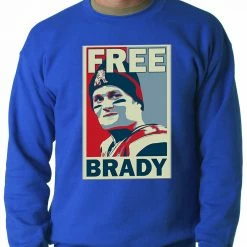 Bewild Color Free Brady Deflategate Football Adult Crewneck