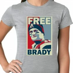 Bewild Sport Inspiration Color Free Brady Deflategate Football Ladies T-shirt