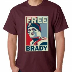 Bewild Color Free Brady Deflategate Football Mens T-shirt