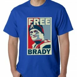 Bewild Color Free Brady Deflategate Football Mens T-shirt