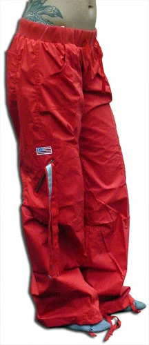 Bewild Comfort Waist Circular Pocket UFO Girls Hipster Pants (Red) Girly Hipster UFO