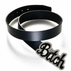 Bewild Couture Rhinestone Bitch Belt Buckle With FREE Leather Belt Belt Buckles 9 Bewild Couture Rhinestone Bitch Belt Buckle With FREE Leather Belt Belt Buckles