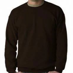 Bewild Blank & Comfy Crew Neck Sweatshirts For Men & Women - Crewneck Sweatshirt (Chocolate Brown)