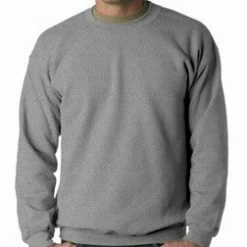 Bewild Crew Neck Sweatshirts For Men & Women (Heather Grey) Blank & Comfy
