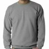 Bewild Crew Neck Sweatshirts For Men & Women (Heather Grey) Blank & Comfy