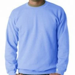 Bewild Blank & Comfy Crew Neck Sweatshirts For Men & Women - Crewneck Sweatshirt (Light Blue)