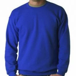 Bewild Blank & Comfy Crew Neck Sweatshirts For Men & Women - Crewneck Sweatshirt (Royal Blue)