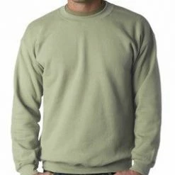 Bewild Blank & Comfy Crew Neck Sweatshirts For Men & Women - Crewneck Sweatshirt (Serene Green)