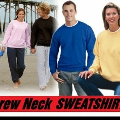 Bewild Crew Neck Sweatshirts For Men & Women - Crewneck Sweatshirt (Light Pink) Blank & Comfy