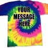 Bewild Personalized Custom T-shirts - Custom Saying Bright Spiral Tye Dye T-Shirt