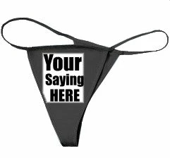 Bewild Custom Thong (Black) Thongs