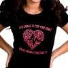 Bewild Cute Enough To Stop Your Heart Girl's T-Shirt Cool Funny & Offensive