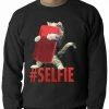 Bewild Cute #Selfie Kitten Adult Crewneck