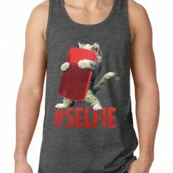 Bewild Cool Funny & Offensive Cute #Selfie Kitten Tank Top
